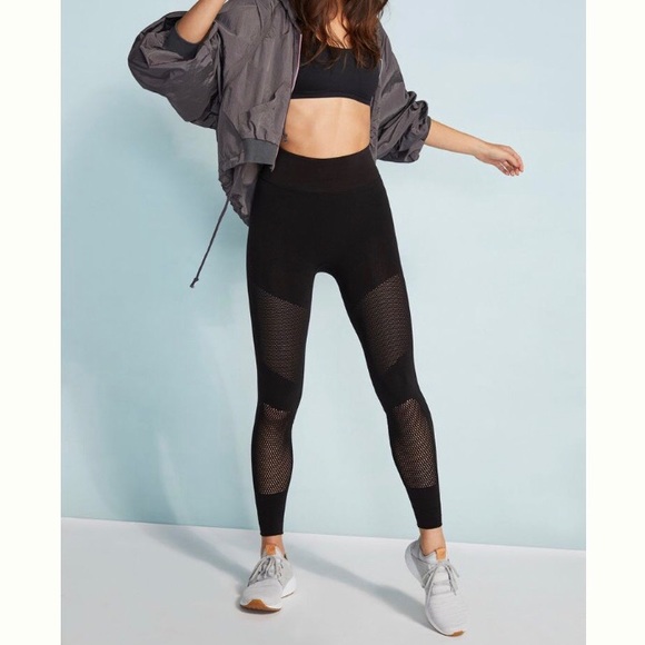 Free People Pants - FP Movement High Rise Black Mesh Leggings - NEW